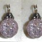 10mm Crackle Pink INTERCHANGEABLE Earring Charms YG
