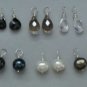 10 Piece SET Gemstone INTERCHANGEABLE Earring Charms PLUS Wires Sterling Silver