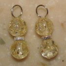 SS Fancy DBL Light Amber INTERCHANGEABLE Earring Charms
