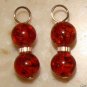SS Fancy DBL Dark Amber INTERCHANGEABLE Earring Charms