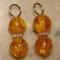 Fancy DBL Gold Amber INTERCHANGEABLE Earring Charms YG