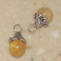 8mm Fancy Citrine INTERCHANGEABLE Earring Charms Silver