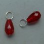 Small Red Quartz INTERCHANGEABLE Earring Charms SS