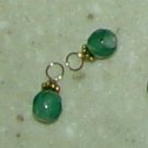 8mm Green Chalcedony INTERCHANGEABLE Earring Charms YG