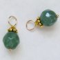 8mm Green Chalcedony INTERCHANGEABLE Earring Charms YG