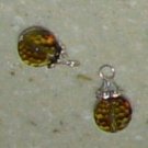 12mm Fancy Smoky Qtz INTERCHANGEABLE Earring Charms SS