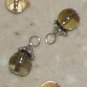 10mm Fancy Smoky Qtz INTERCHANGEABLE Earring Charms SS