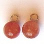 10mm Rusty Chalcedony INTERCHANGEABLE Earring Charms YG