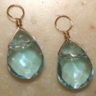 MED Light Topaz Blue INTERCHANGEABLE Earring Charms YG