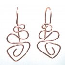 Fancy Woven Hammered Earrings & INTERCHANGEABLE Wires Yellow or Rose Gold Filled