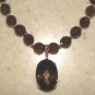 Dazzling 225.0ctw Genuine Smoky Quartz Topaz 10mm Necklace Solid 14K YG