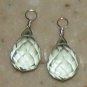 Silver Large Aqua Blue INTERCHANGEABLE Earring Charms