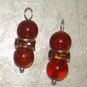 Silver Double CZ & Amber INTERCHANGEABLE Earring Charms