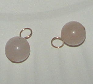 Pink Chalcedony INTERCHANGEABLE Earring Charms YG