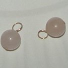 Pink Chalcedony INTERCHANGEABLE Earring Charms YG