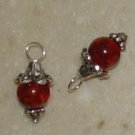 Fancy Dark Amber INTERCHANGEABLE Earring Charms Silver