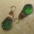 Fancy XMAS Green CZ INTERCHANGEABLE Earring Charms YG
