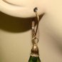 Fancy XMAS Green CZ INTERCHANGEABLE Earring Charms YG