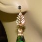 Fancy XMAS Green CZ INTERCHANGEABLE Earring Charms YG