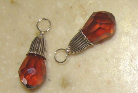 Fancy Whisky Brown CZ INTERCHANGEABLE Earring Charms SS