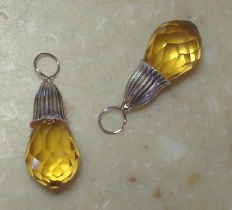 Fancy Sun Yellow INTERCHANGEABLE Earring Charms SS