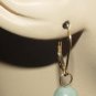 8mm Teal Chalcedony INTERCHANGEABLE Earring Charms YG
