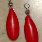 LG Fancy Red Howlite INTERCHANGEABLE Earring Charms SS