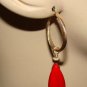 LG Fancy Red Howlite INTERCHANGEABLE Earring Charms SS