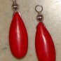 LG Fancy Red Howlite INTERCHANGEABLE Earring Charms SS