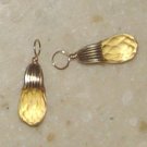 Fancy Capped Citrine INTERCHANGEABLE Earring Charms YG