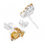 Elegant 1.45ctw Yellow Citrine Sterling Silver Earrings