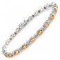 Elegant 1.45ctw Yellow Citrine Sterling Silver Earrings