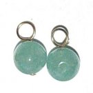 8mm Mint Chalcedony INTERCHANGEABLE Earring Charms SS