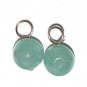8mm Mint Chalcedony INTERCHANGEABLE Earring Charms SS