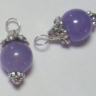 Fancy 10MM Lavender Violet INTERCHANGEABLE Earring Charms SS