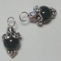 DARK Green Chalcedony INTERCHANGEABLE Earring Charms SS