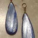 Long Kyanite INTERCHANGEABLE Earring Charms YG or SS