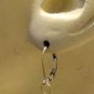 10mm Yellow & Deep Teal Cracked Crystal INTERCHANGEABLE Earring Charms YG or SS