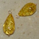 XXLG 16x30mm Amber INTERCHANGEABLE Earring Charms YG