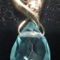 MED Topaz Blue INTERCHANGEABLE Earring Charms SS