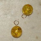 10mm Genuine Amber INTERCHANGEABLE Earring Charms YG