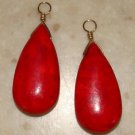 XXLG 14x28m RED INTERCHANGEABLE Earring Charms YG or SS