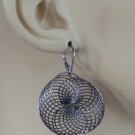 2" Extra Large Gunmetal Spirals INTERCHANGEABLE Earrings Charms + Leverbacks
