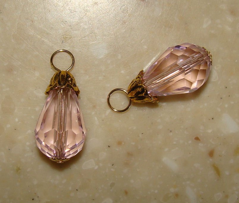 LG Fancy Pink INTERCHANGEABLE Earring Charms YG or SS