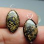 11x20mm Gorgeous Brown Bronzite INTERCHANGEABLE Earring Charms YG or SS