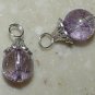 10m Capped Violet INTERCHANGEABLE Earring Charms Silver