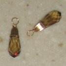FANCY Smoky Quartz INTERCHANGEABLE Earring Charms YG