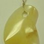 Beautiful XLarge Fancy Yellow Jade SLIDE Pendant YG