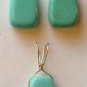 10x17mm Turquoise INTERCHANGEABLE Earring Charms SS
