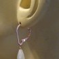 6x12mm Faceted Moonstone Teardrop INTERCHANGEABLE Earring Charms ROSE GF
